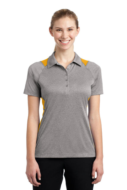 Sport-Tek? Women's Heather Colorblock Contender? Polo.