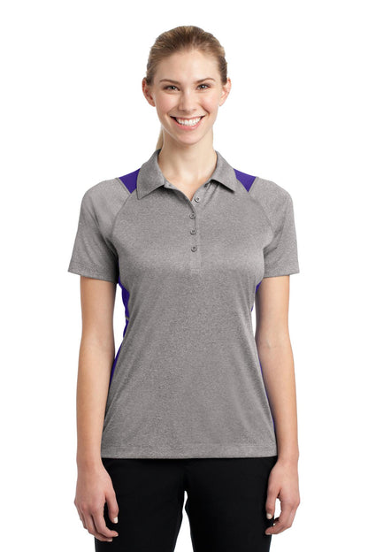 Sport-Tek? Women's Heather Colorblock Contender? Polo.