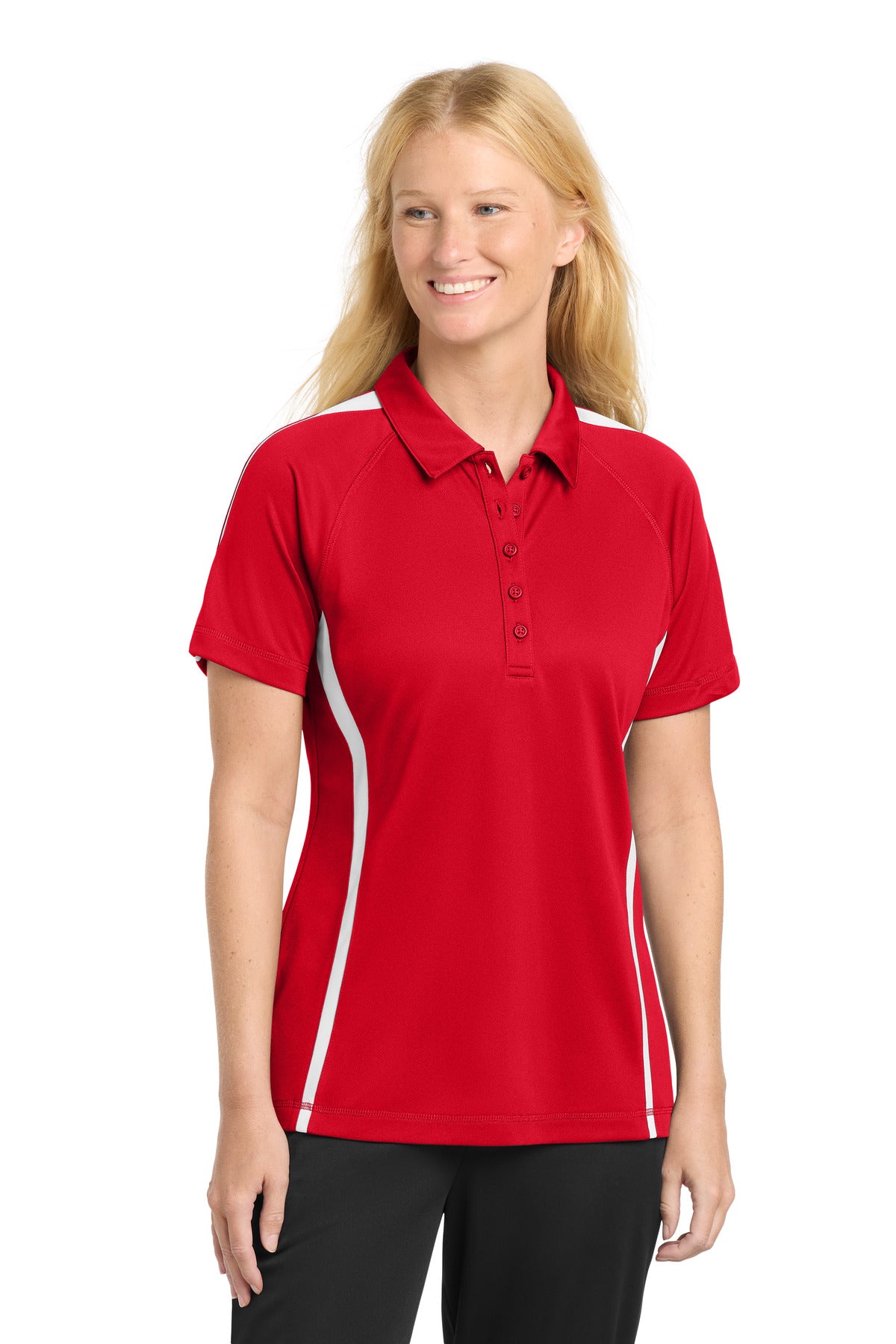 Sport-Tek® Women's PosiCharge® Micro-Mesh Colorblock Polo