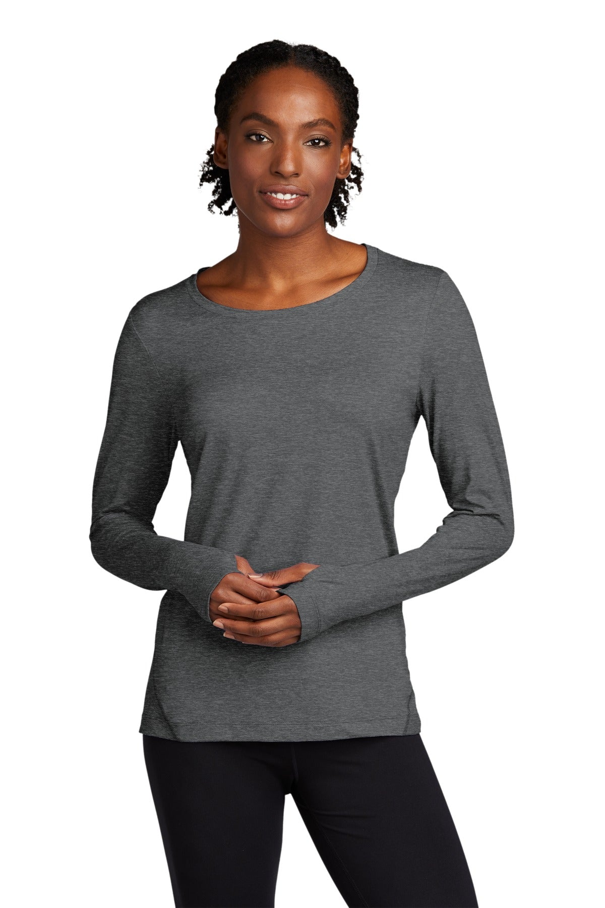 Sport-Tek ? Women's Exchange 1.5 Long Sleeve Crew. LST7