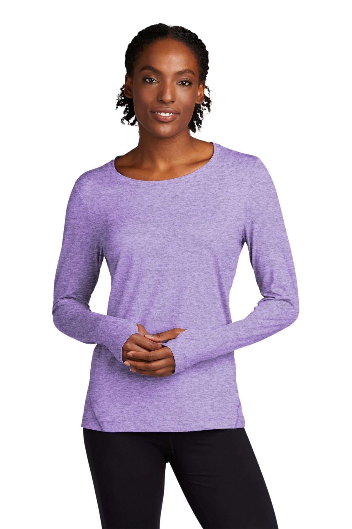 Sport-Tek ? Women's Exchange 1.5 Long Sleeve Crew. LST7