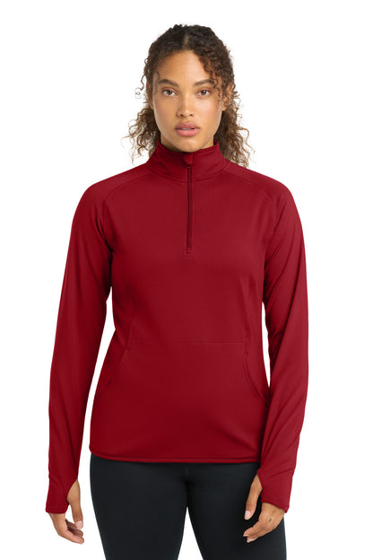 Sport-Tek® Women's Sport-Wick® Stretch 1/4-Zip Pullover