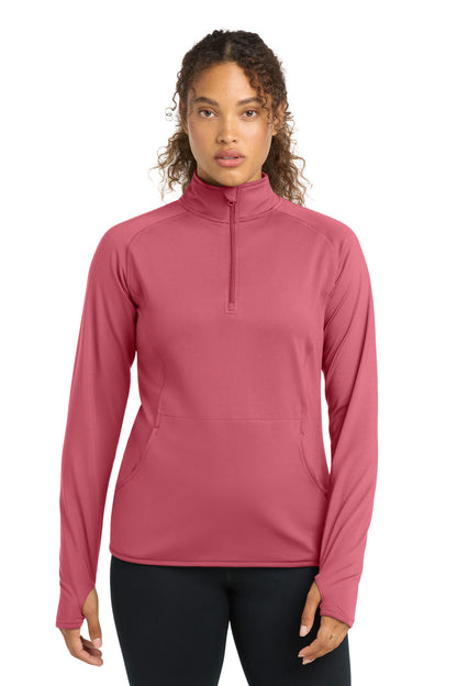Sport-Tek® Women's Sport-Wick® Stretch 1/4-Zip Pullover