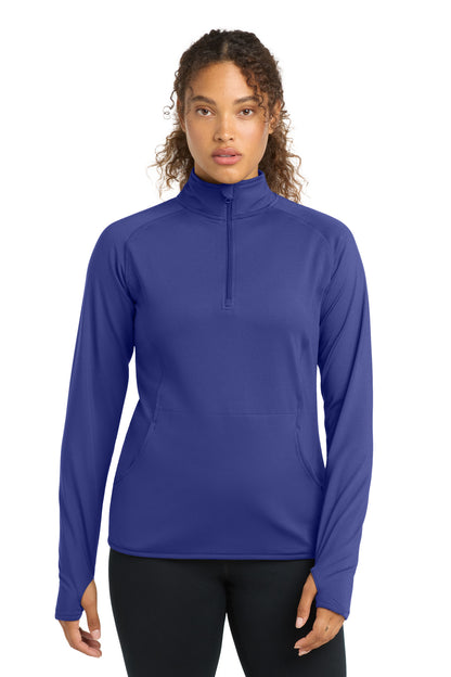 Sport-Tek® Women's Sport-Wick® Stretch 1/4-Zip Pullover