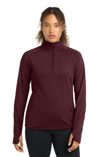 Sport-Tek® Women's Sport-Wick® Stretch 1/4-Zip Pullover