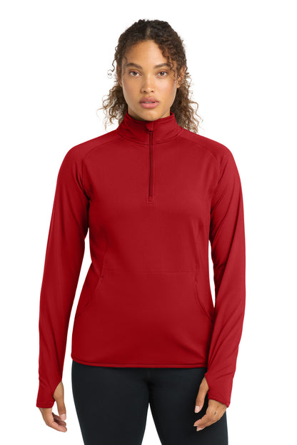 Sport-Tek® Women's Sport-Wick® Stretch 1/4-Zip Pullover