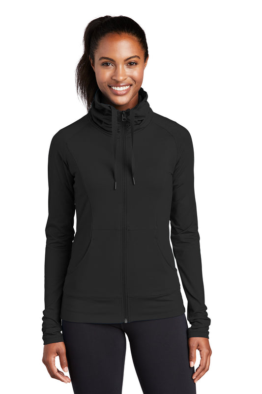 Sport-Tek? Women's Sport-Wick? Stretch Full-Zip Jacket.