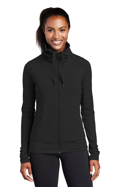 Sport-Tek? Women's Sport-Wick? Stretch Full-Zip Jacket.