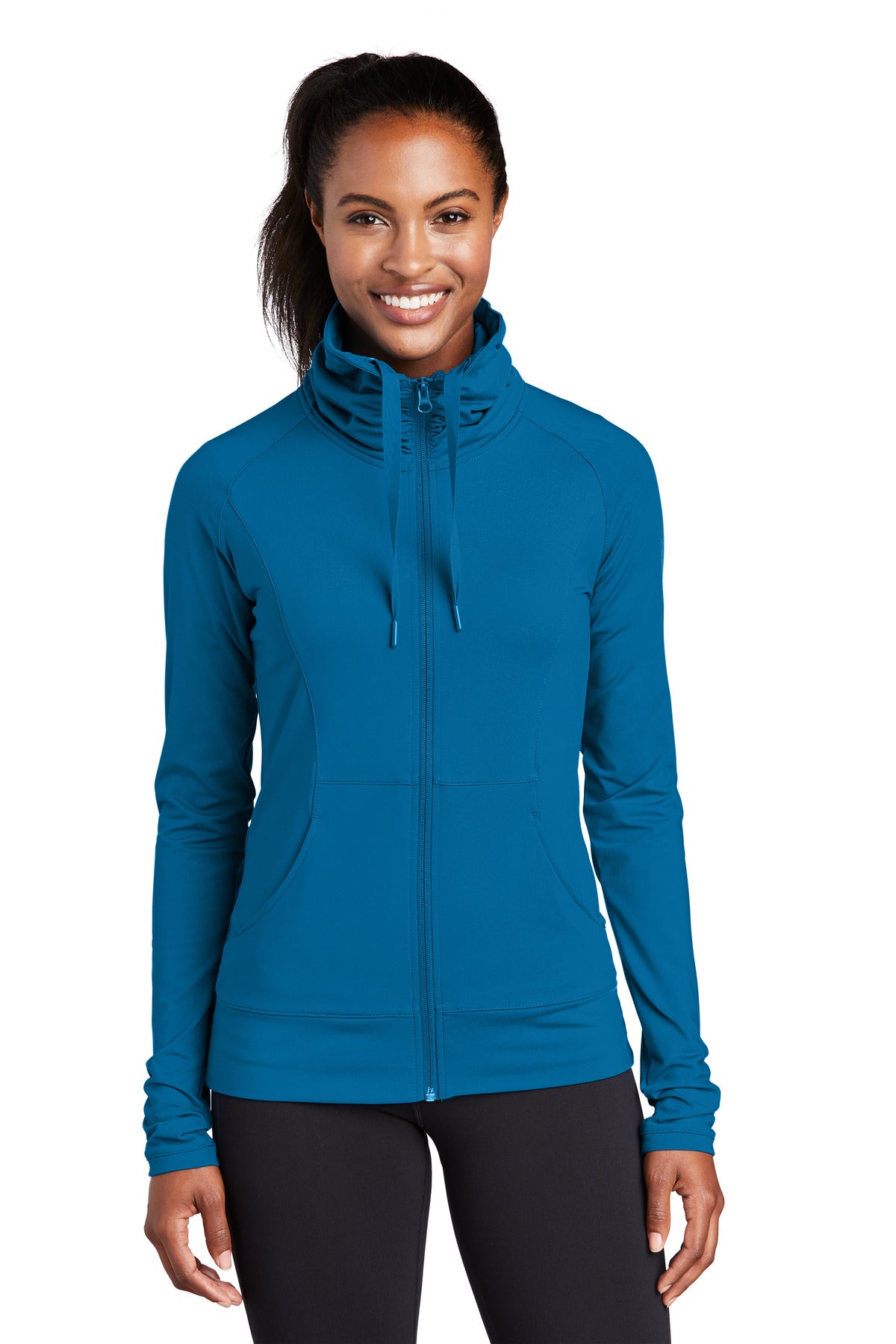 Sport-Tek? Women's Sport-Wick? Stretch Full-Zip Jacket.