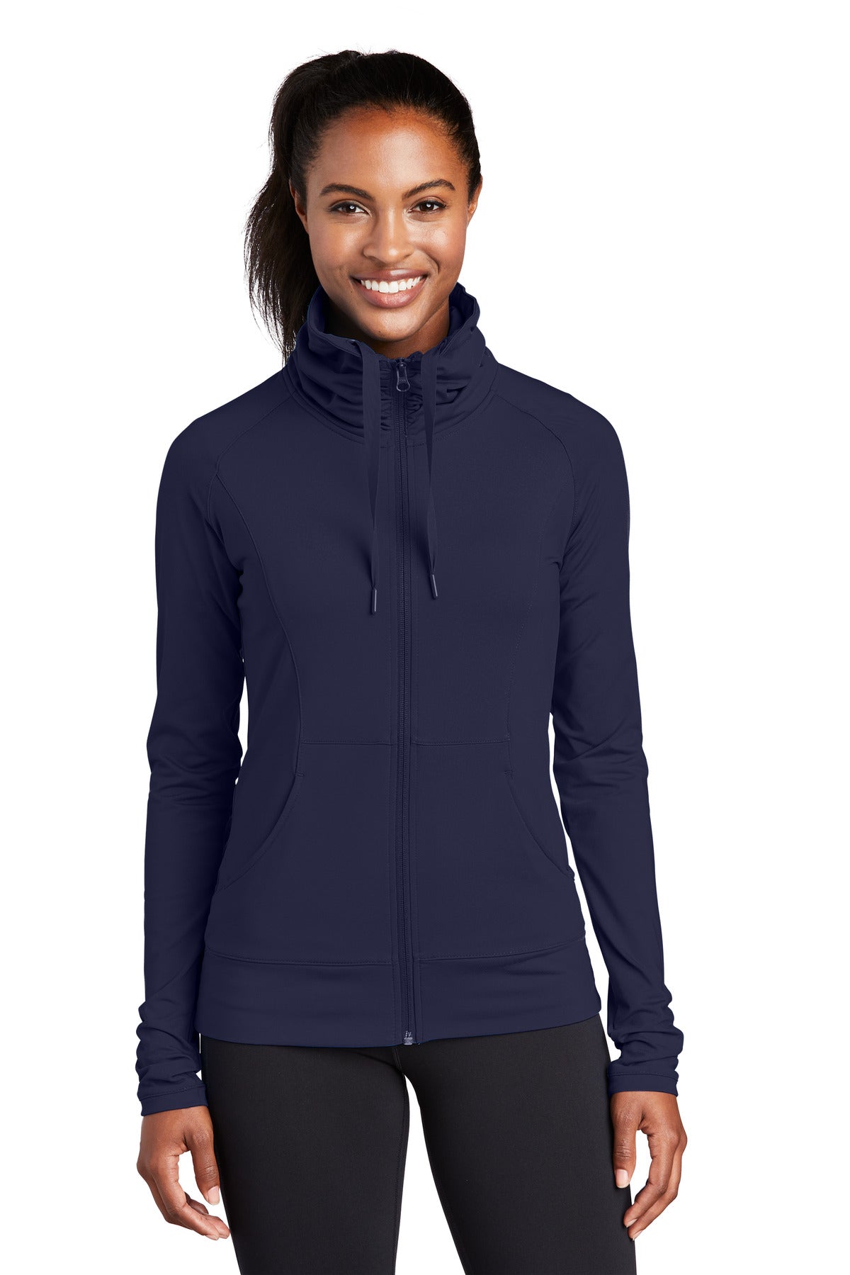 Sport-Tek? Women's Sport-Wick? Stretch Full-Zip Jacket.