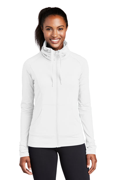 Sport-Tek? Women's Sport-Wick? Stretch Full-Zip Jacket.