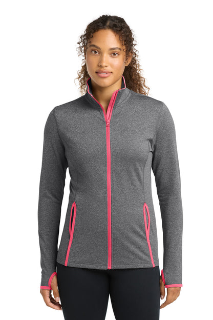 Sport-Tek® Women's Sport-Wick® Stretch Contrast Full-Zip Jacket