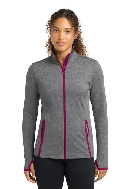 Sport-Tek® Women's Sport-Wick® Stretch Contrast Full-Zip Jacket