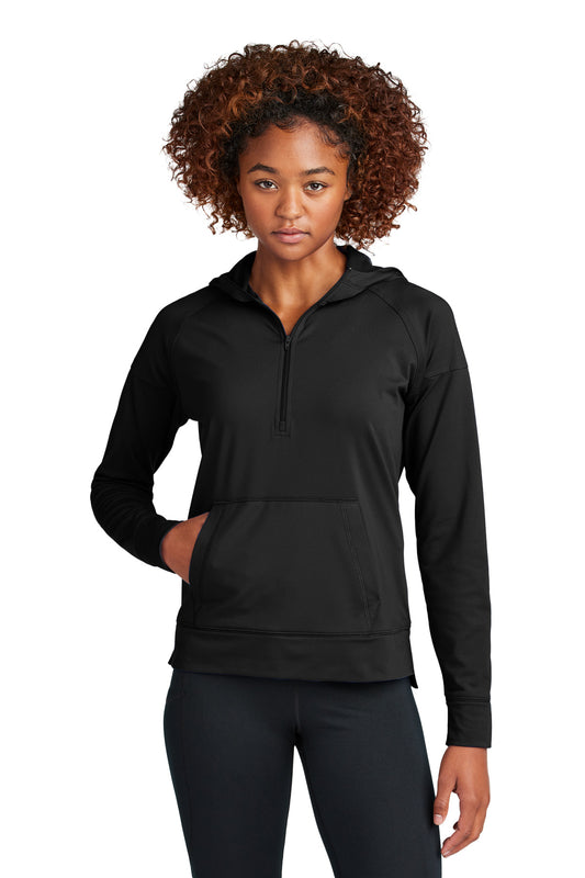 Sport-Tek? Women's Sport-Wick? Stretch 1/2-Zip Hoodie L