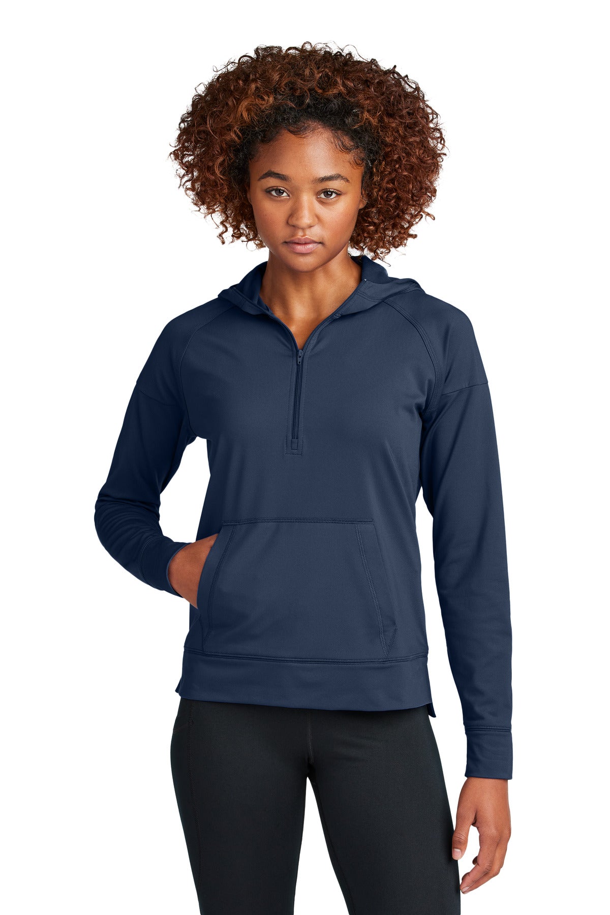 Sport-Tek? Women's Sport-Wick? Stretch 1/2-Zip Hoodie L