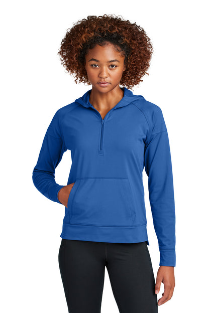 Sport-Tek? Women's Sport-Wick? Stretch 1/2-Zip Hoodie L