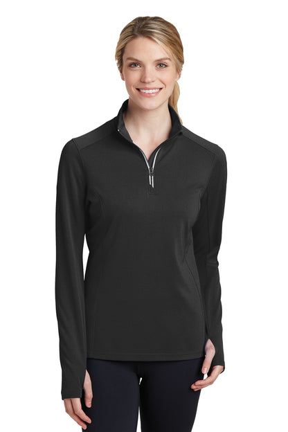 Sport-Tek? Women's Sport-Wick? Textured 1/4-Zip Pullove