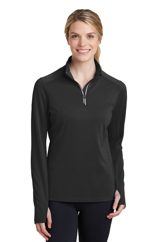 Sport-Tek? Women's Sport-Wick? Textured 1/4-Zip Pullove