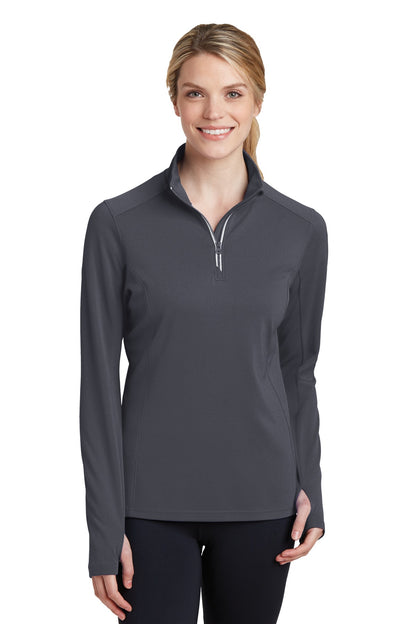 Sport-Tek? Women's Sport-Wick? Textured 1/4-Zip Pullove