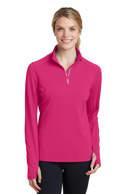Sport-Tek? Women's Sport-Wick? Textured 1/4-Zip Pullove