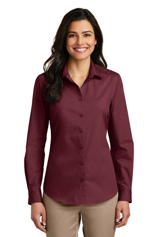 Port Authority? Women's Long Sleeve Carefree Poplin Shi