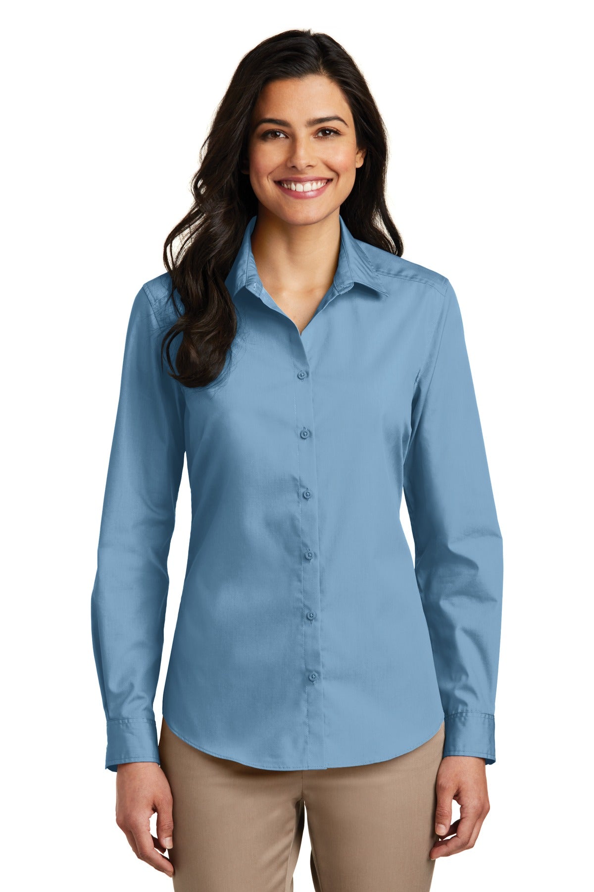 Port Authority? Women's Long Sleeve Carefree Poplin Shi