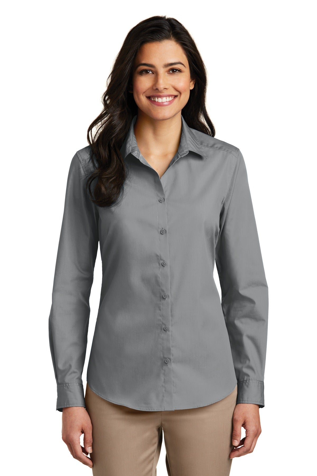 Port Authority? Women's Long Sleeve Carefree Poplin Shi