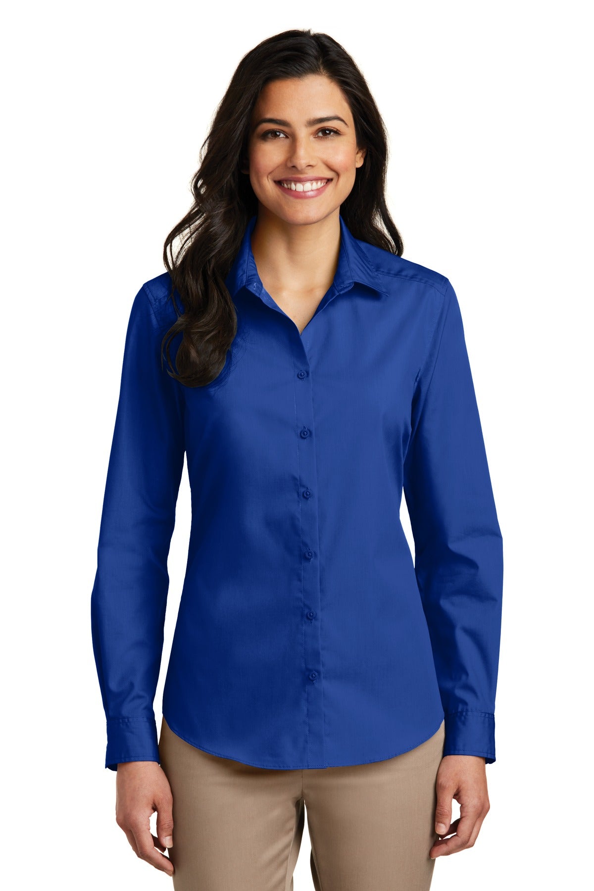 Port Authority? Women's Long Sleeve Carefree Poplin Shi