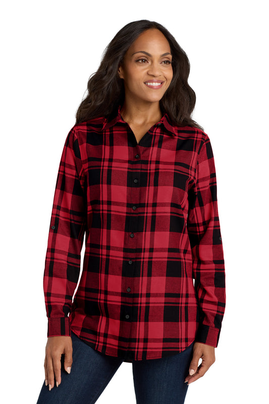 Port Authority® Women's Plaid Flannel Tunic