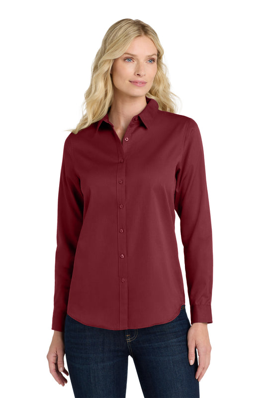Port Authority? Women's Long Sleeve SuperPro React?Twil