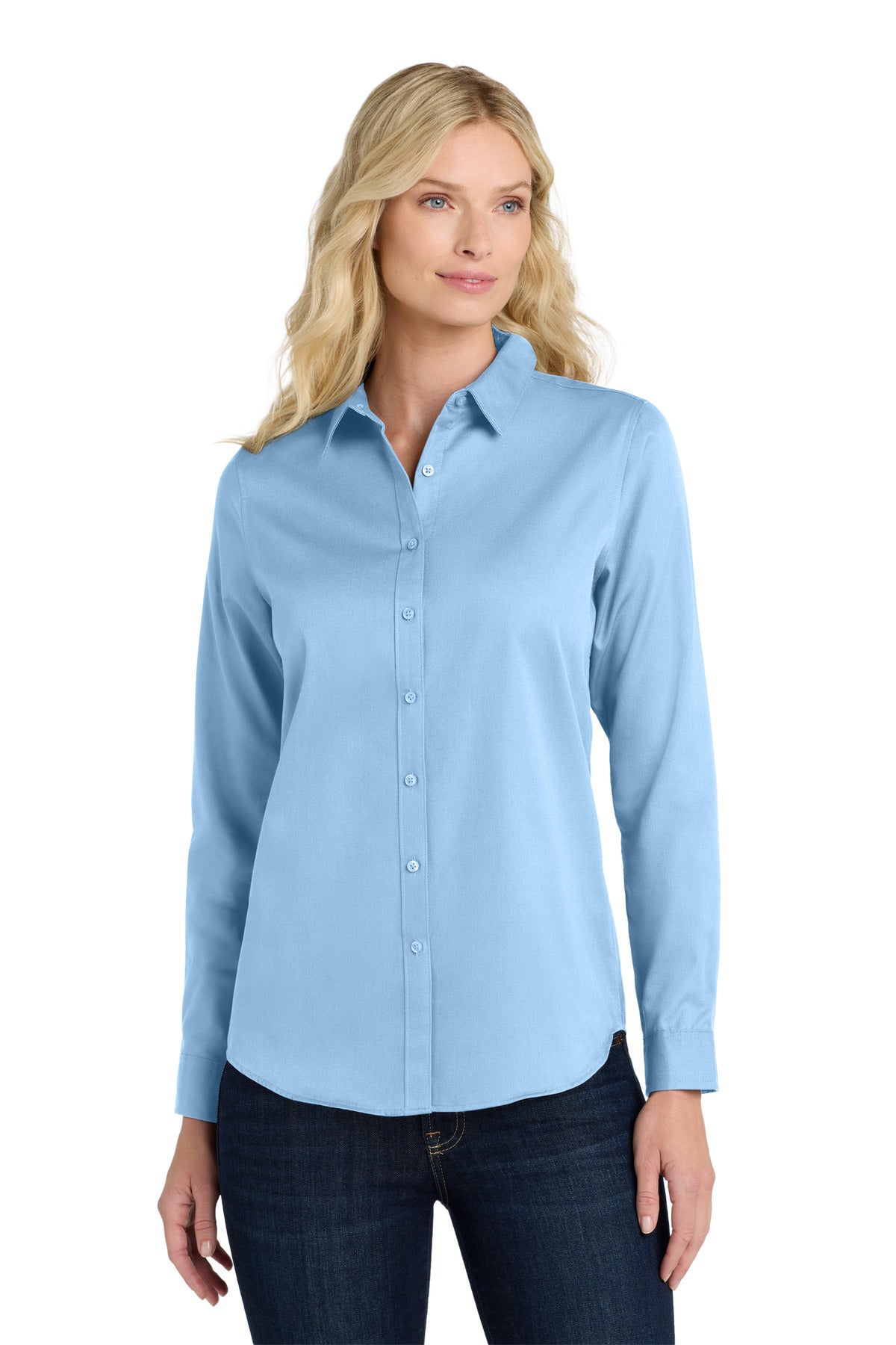 Port Authority? Women's Long Sleeve SuperPro React?Twil