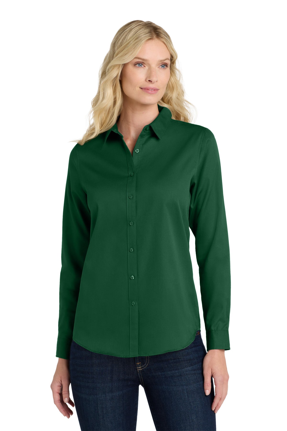 Port Authority? Women's Long Sleeve SuperPro React?Twil