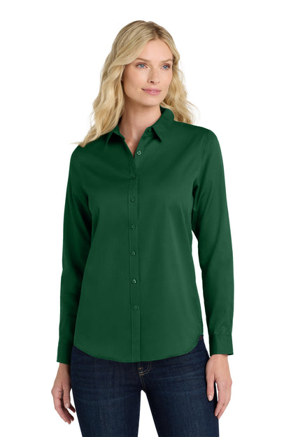 Port Authority? Women's Long Sleeve SuperPro React?Twil