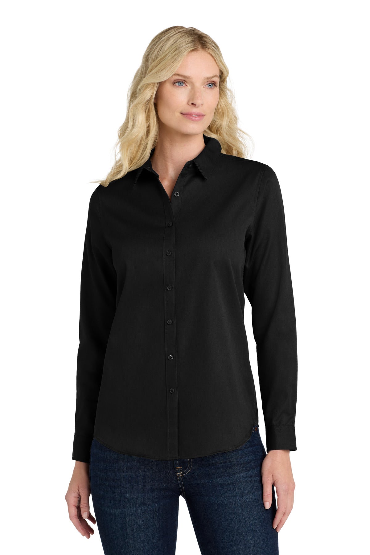 Port Authority? Women's Long Sleeve SuperPro React?Twil