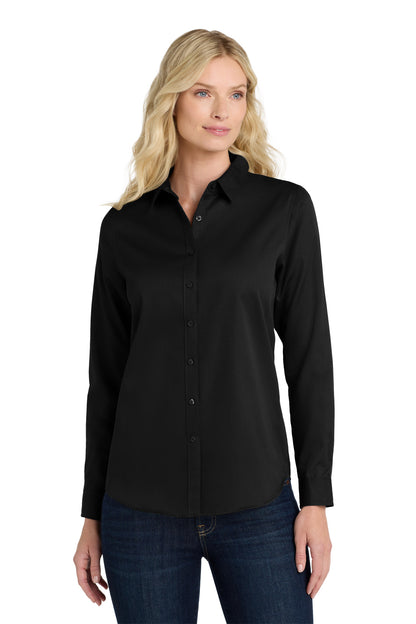 Port Authority? Women's Long Sleeve SuperPro React?Twil