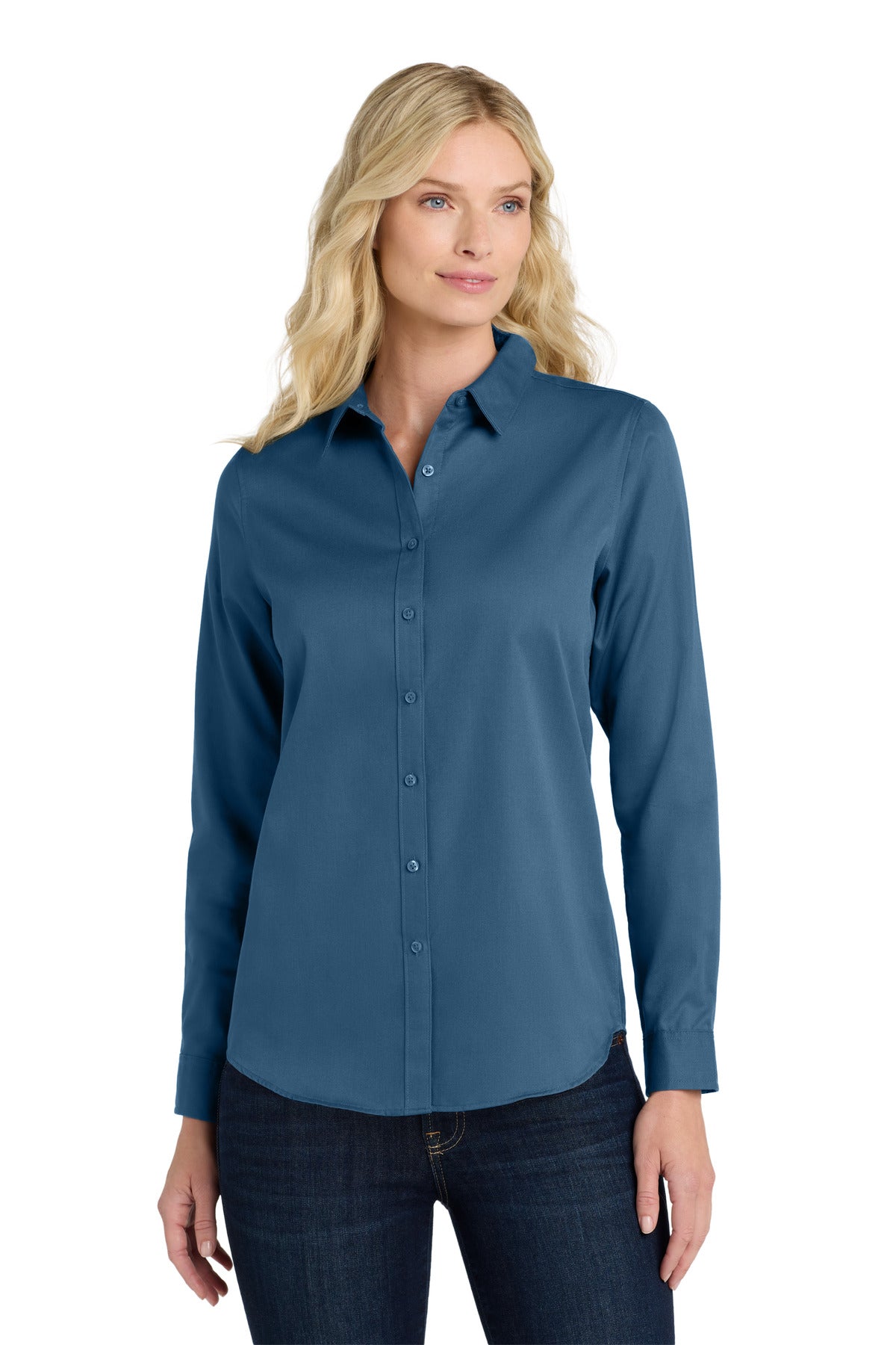 Port Authority? Women's Long Sleeve SuperPro React?Twil