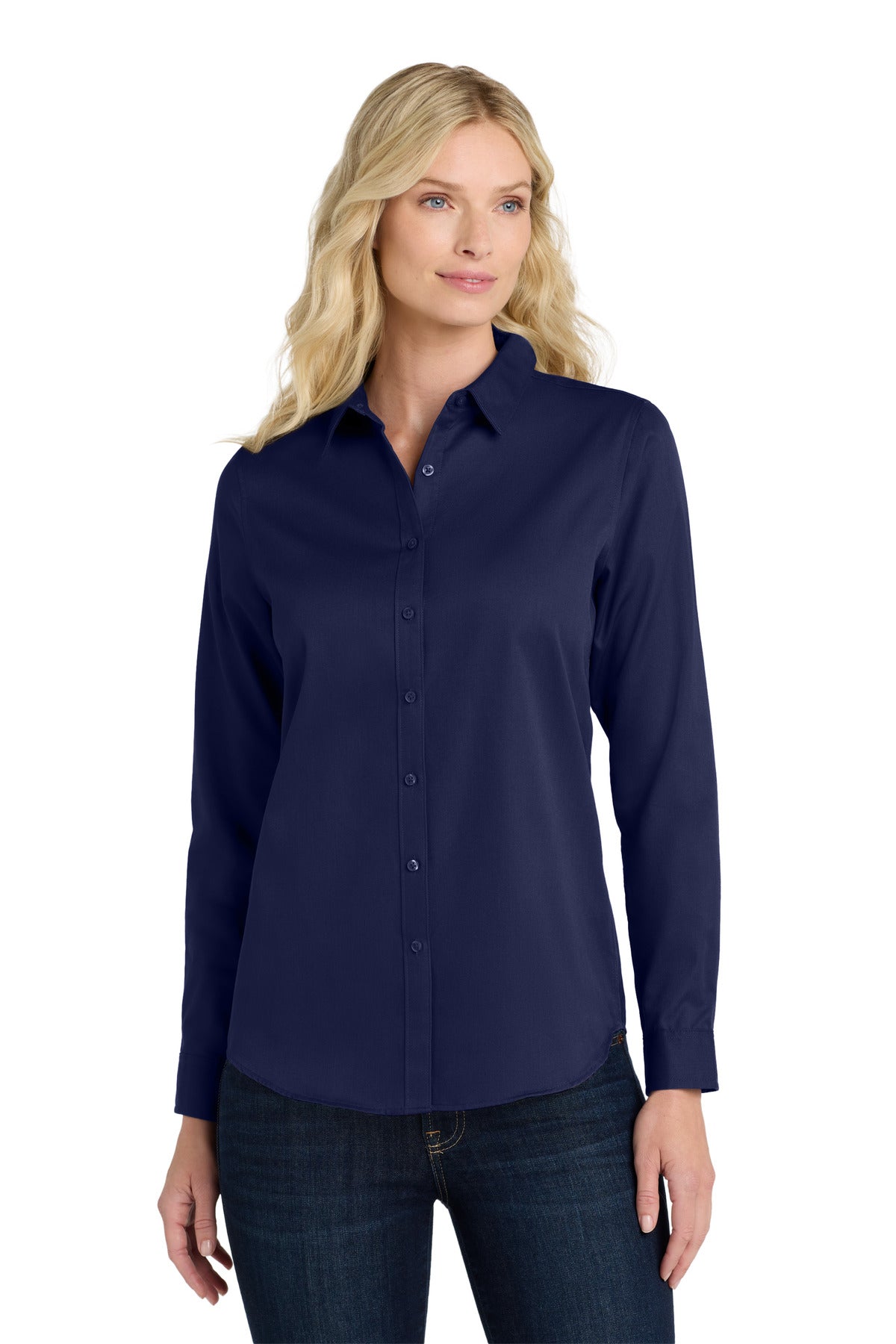 Port Authority? Women's Long Sleeve SuperPro React?Twil