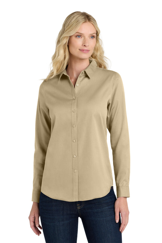 Port Authority? Women's Long Sleeve SuperPro React?Twil