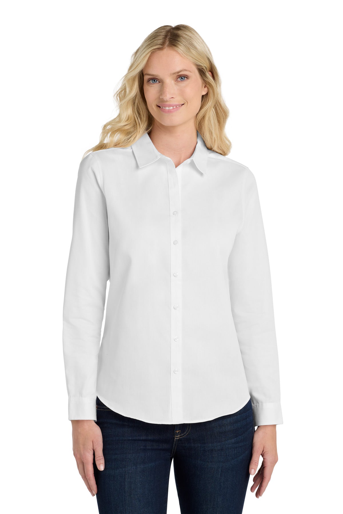 Port Authority? Women's Long Sleeve SuperPro React?Twil