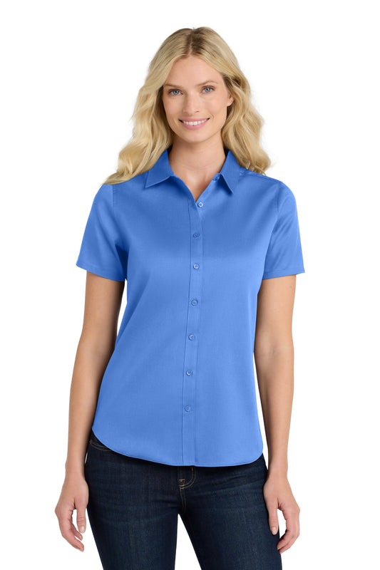 Port Authority? Women's Short Sleeve SuperPro React?Twi