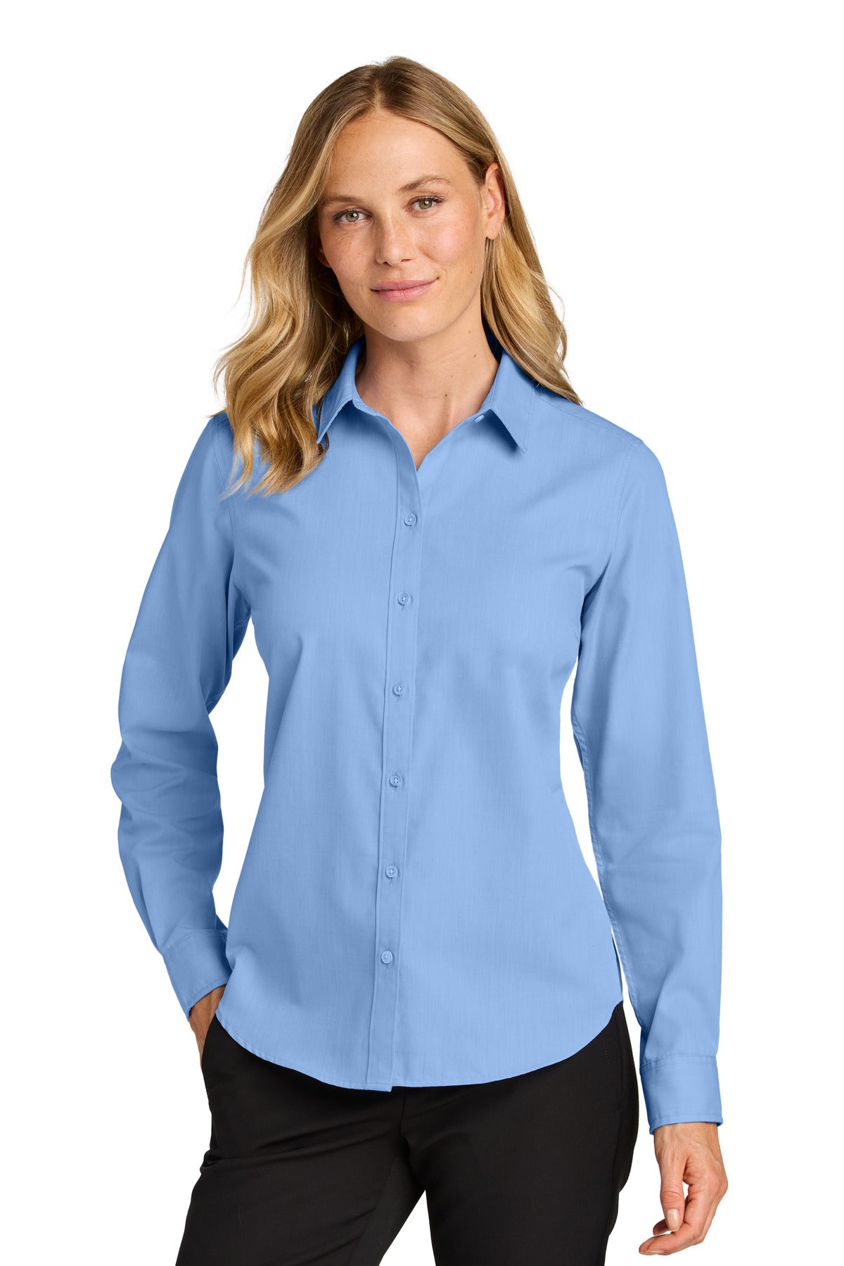 Port Authority? Women's Long Sleeve Nailhead Easy Care