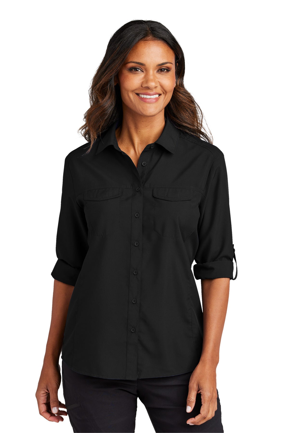 Port Authority? Women's Long Sleeve UV Daybreak Shirt L