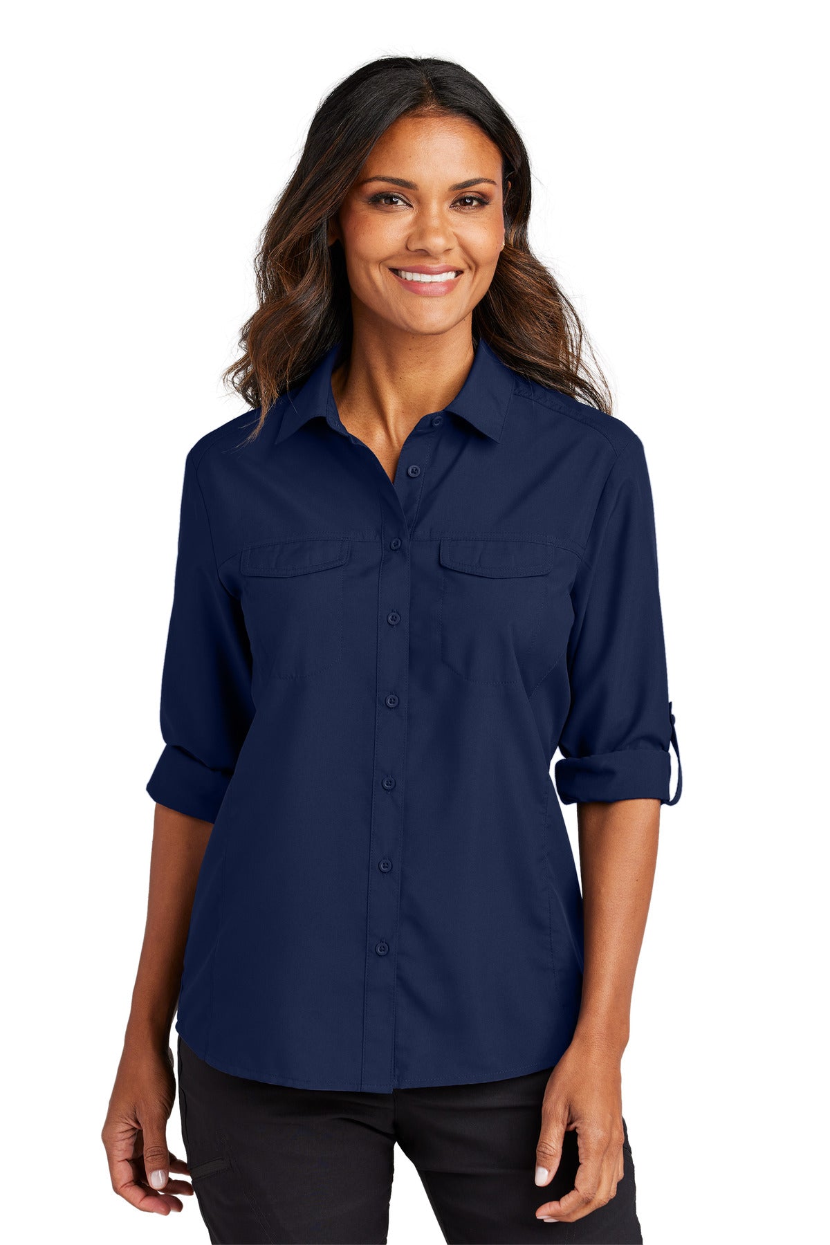 Port Authority? Women's Long Sleeve UV Daybreak Shirt L