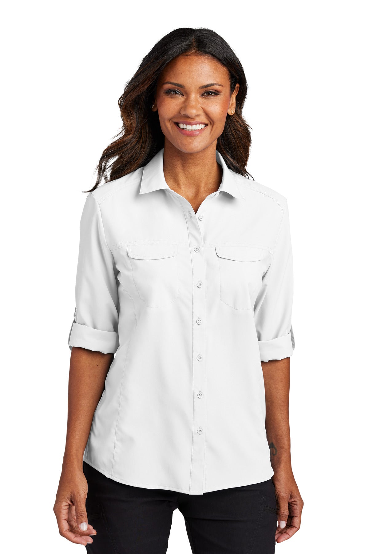 Port Authority? Women's Long Sleeve UV Daybreak Shirt L