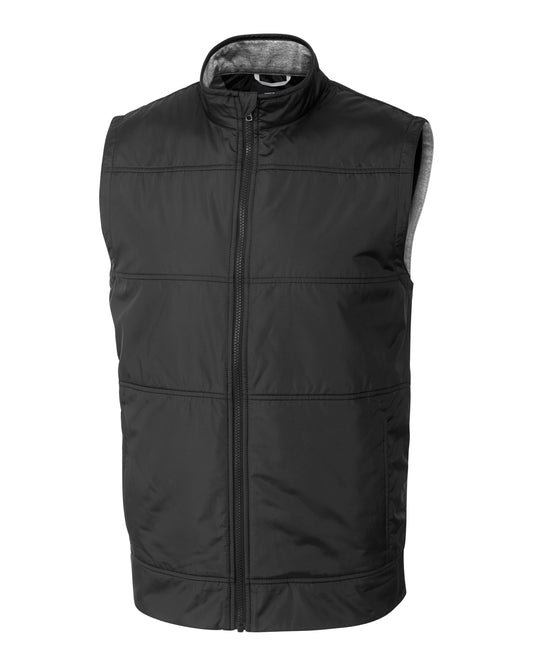 Cutter & Buck Stealth Recycled Hybrid Quilted Mens Windbreaker Vest