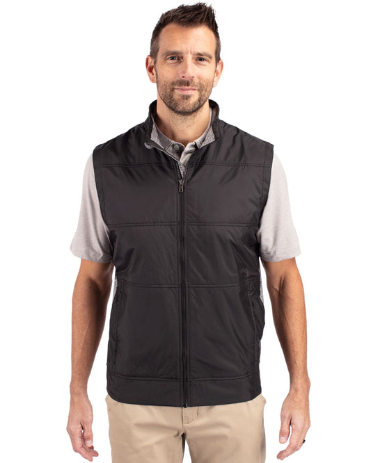 Cutter & Buck Stealth Hybrid Quilted Mens Windbreaker Vest - MCC00008