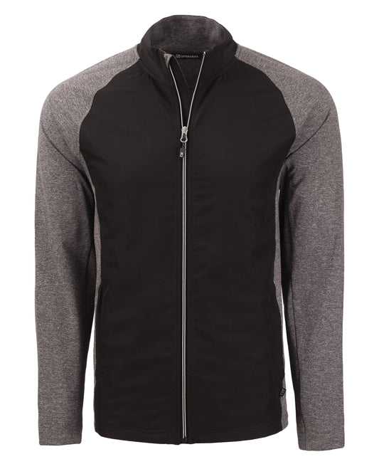 Cutter & Buck Adapt Recycled Soft Knit Stretch Mens Hybrid Full Zip Jacket
