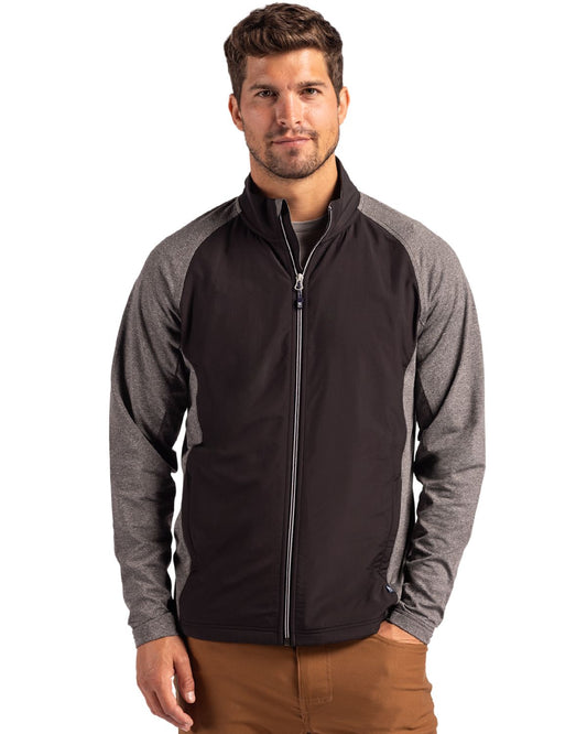 Cutter & Buck Adapt Eco Knit Hybrid Recycled Mens Full Zip Jacket - MCC00032