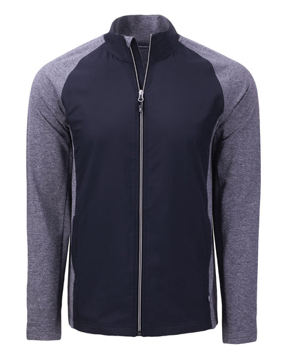 Cutter & Buck Adapt Recycled Soft Knit Stretch Mens Hybrid Full Zip Jacket