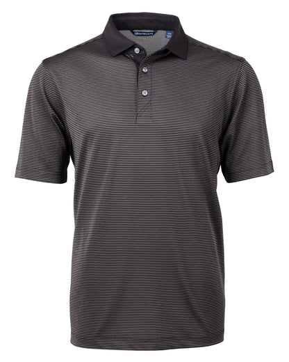 Cutter & Buck Virtue Recycled Micro Stripe Featherlight Pique Mens Polo
